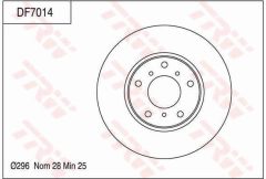 TRW DF7014 — Disc de frână