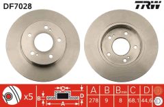TRW DF7028 — Disc de frână