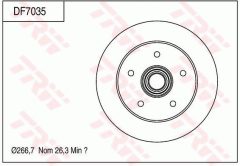 TRW DF7035 — Disc de frână