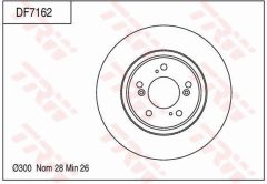 TRW DF7162 — Disc de frână