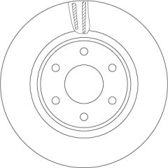 TRW DF7458S — Disc de frână