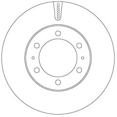 TRW DF7827S — Disc de frână