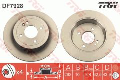TRW DF7928 — Disc de frână