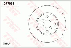 TRW DF7991 — Disc de frână