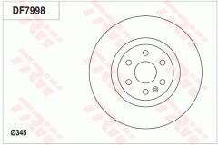 TRW DF7998 — Disc de frână