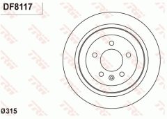 TRW DF8117 — Disc de frână