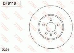TRW DF8118 — Disc de frână