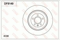 TRW DF8149S — Disc de frână