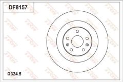 TRW DF8157S — Disc de frână