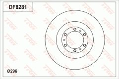 TRW DF8281S — Disc de frână