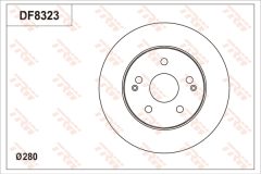 TRW DF8323S — Disc de frână