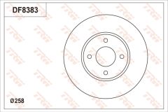 TRW DF8383S — Disc de frână