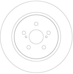 TRW DF8740S — Disc de frână