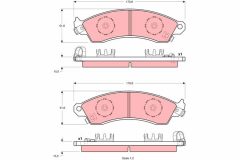 TRW GDB1226 — Plăcuțe de frână disc