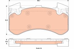TRW GDB1911 — Plăcuțe de frână disc