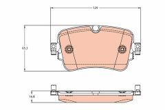 TRW GDB2131 — Колодки тормозные дисковые