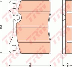 TRW GDB270 — Plăcuțe de frână disc