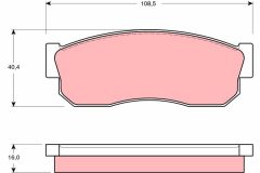 TRW GDB288 — Колодки тормозные дисковые