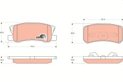 TRW GDB3247 — Plăcuțe de frână disc