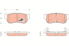 TRW GDB3284 — Plăcuțe de frână disc