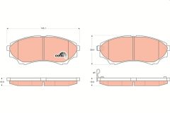 TRW GDB3403 — Plăcuțe de frână disc