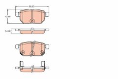 TRW GDB3454 — Колодки тормозные дисковые