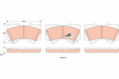 TRW GDB3524 — Plăcuțe de frână disc