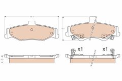 TRW GDB3570 — Plăcuțe de frână disc