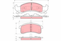 TRW GDB4000 — Plăcuțe de frână disc