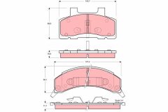 TRW GDB4005 — Колодки тормозные дисковые