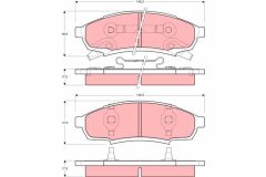 TRW GDB4014 — Колодки тормозные дисковые