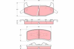 TRW GDB4015 — Колодки тормозные дисковые
