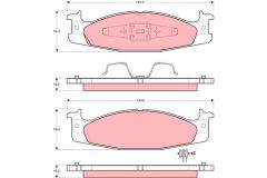 TRW GDB4024 — Колодки тормозные дисковые