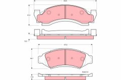 TRW GDB4049 — Plăcuțe de frână disc