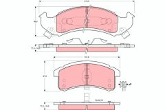 TRW GDB4054 — Plăcuțe de frână disc