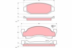 TRW GDB4058 — Plăcuțe de frână disc