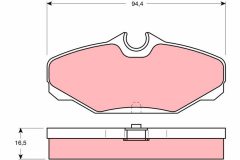 TRW GDB4062 — Plăcuțe de frână disc