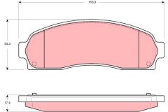 TRW GDB4131DT — Колодки тормозные дисковые