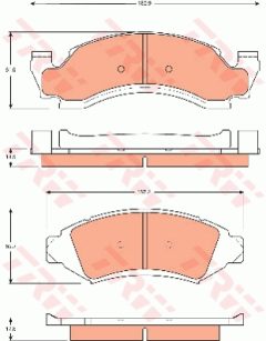 TRW GDB7574 — Plăcuțe de frână disc