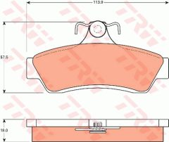 TRW GDB7586DT — Колодки тормозные дисковые