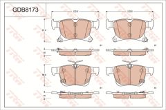 TRW GDB8173 — Plăcuțe de frână disc