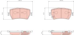 TRW GDB8385DT — Колодки тормозные дисковые