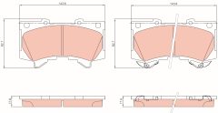 TRW GDB8433DT — Колодки тормозные дисковые