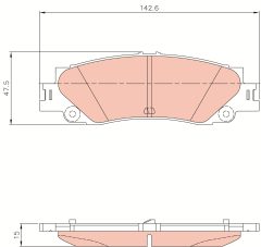 TRW GDB8434DT — Колодки тормозные дисковые