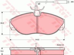 TRW GTD1130 — Set discuri și plăcuțe de frână