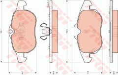 TRW GTD1167 — Set discuri și plăcuțe de frână