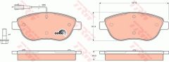 TRW GTD1187 — Комплект тормозных дисков и колодок