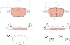 TRW GDB8482BTE — Plăcuțe de frână disc