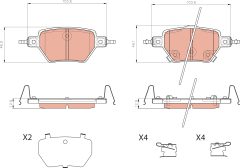 TRW GDB8524BTE — Колодки тормозные дисковые