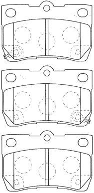 AISIN A2N118 — Plăcuțe de frână disc